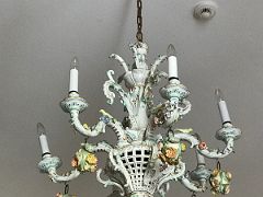 11B The young daughters room has a colourful ceramic chandelier Devon House mansion Kingston Jamaica